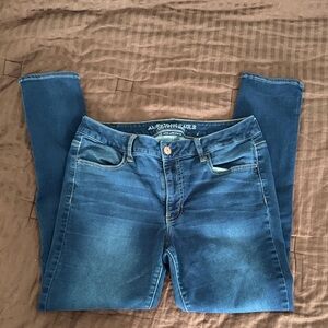 American Eagle Outfitters Women's Dark Blue jeggings Jeans